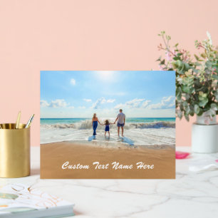 Votre signature acrylique photo avec texte personn