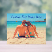 Votre signature acrylique photo préférée avec text (Neutre)