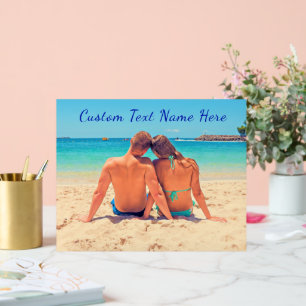 Votre signature acrylique photo préférée avec text