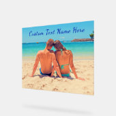 Votre signature acrylique photo préférée avec text (Angle)