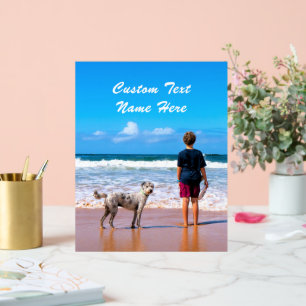 Votre signature acrylique photo préférée avec text