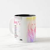 VOTRE SKETCH AVEC VOS PENSÉES SUR Mug (Devant gauche)