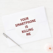 Votre smartphone me tue sticker (Enveloppe)