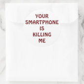 Votre smartphone me tue sticker (Sac)