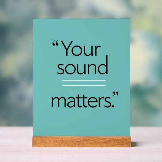 Votre Sound Matters, option 2 (Neutre)