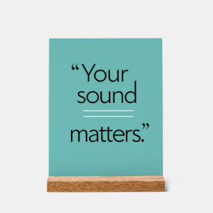Votre Sound Matters, option 2