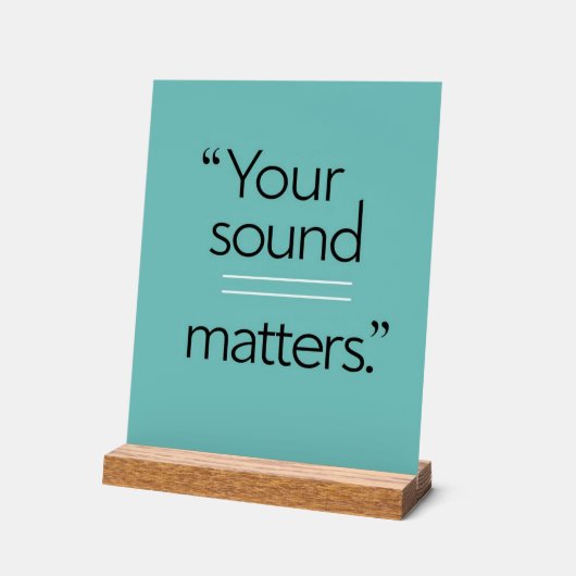 Votre Sound Matters, option 2 (Angle)