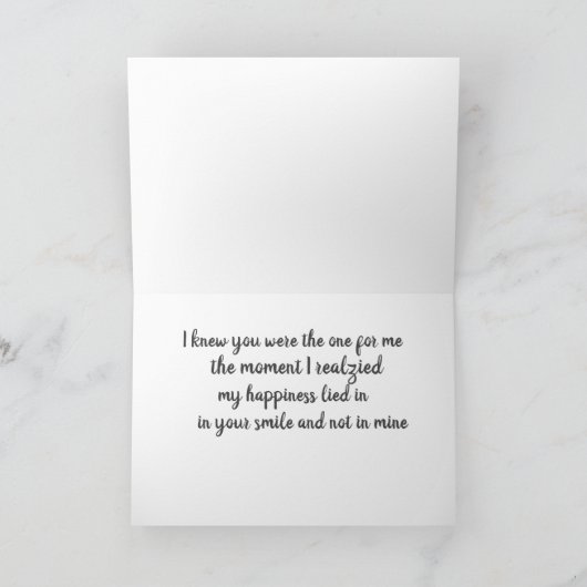 **VOTRE SOURIRE** EST SI IMPORTANT POUR LA CARTE " (Intérieur)