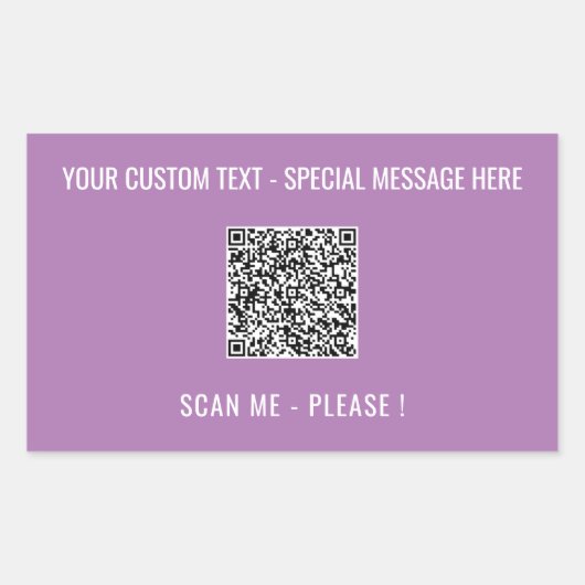 Votre Sticker d'informations d'analyse de code QR  (Devant)