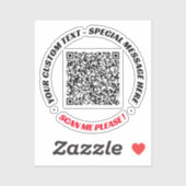 Votre Sticker d'informations d'analyse de code QR (Feuille)