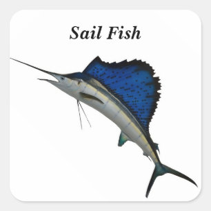 Votre Stickers Carré Personnalisé Sailfish