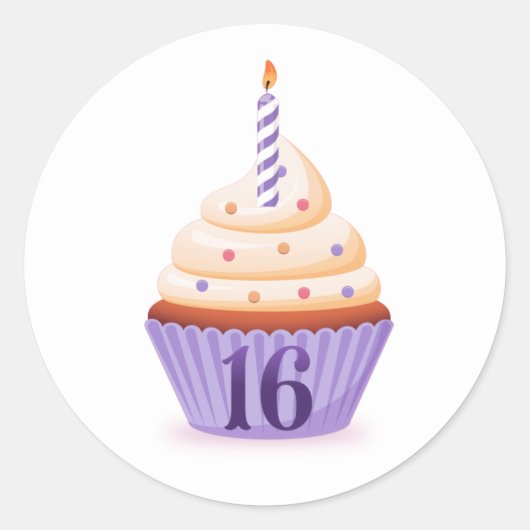 Votre Sweet sixteen Cupcake / Stickers (Devant)