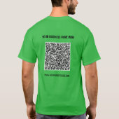 Votre T-shirt Code QR de conception Exemple de tex (Dos)