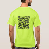 Votre T-Shirt Code QR Scan Info Message Drôle Cade (Dos)