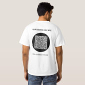 Votre T-Shirt d'affaires QR Code Scan et texte per (Dos entier)