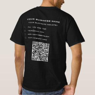 Votre T-Shirt d'affaires QR Code Scan et texte per