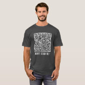 Votre T-Shirt d'analyse de code QR - Texte personn (Devant entier)