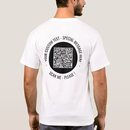 Votre T-shirt personnalisé et votre code QR (Dos)