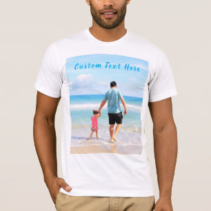 Votre T-shirt photo avec texte personnalisé
