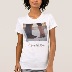 Votre T-shirt photo personnalisé avec texte person