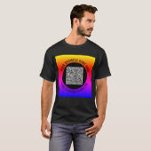 Votre T-shirt professionnel Code QR Exemple de tex (Devant entier)