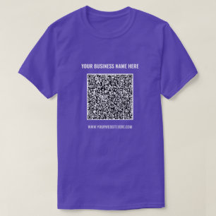 Votre T-shirt professionnel Code QR Exemple de tex