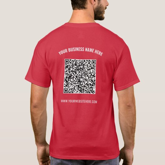 Votre T-shirt professionnel personnalisé de code Q (Dos)