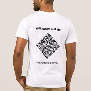Votre T-shirt professionnel QR Code et texte perso