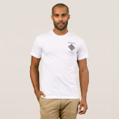 Votre T-shirt professionnel QR Code et texte perso (Devant entier)