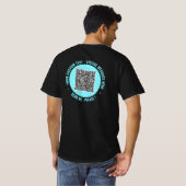 Votre T-shirt QR Code avec texte et couleurs perso (Dos entier)