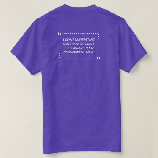 Votre T-Shirt Violet Fou (Design dos)