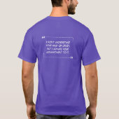 Votre T-Shirt Violet Fou (Dos)
