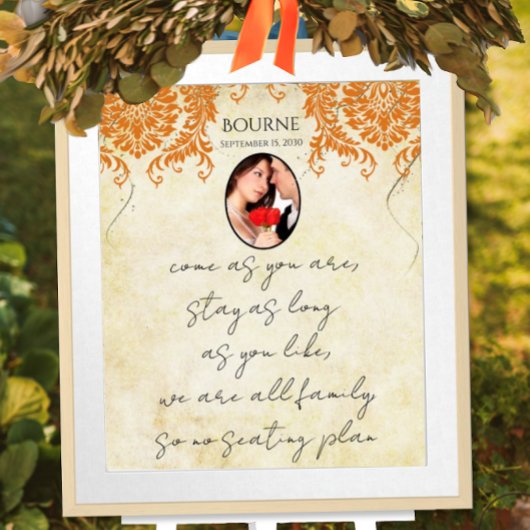Votre tableau de placement Coral Damask Gold