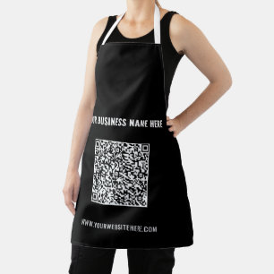 Votre tablier de code QR avec texte et couleur per