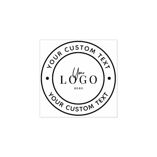 Votre tampon en caoutchouc avec logo personnalisé (Impression)