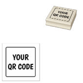 Votre tampon en caoutchouc de code QR (Tamponné)