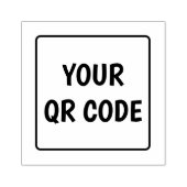 Votre tampon en caoutchouc de code QR (Impression)