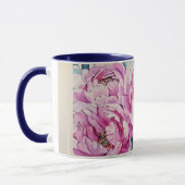 Votre tasse rose nommée de fleur d'aquarelle de (Gauche)