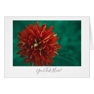 Votre texte Carte de vœux Fleur de Dahlia Magnifiq