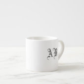 Votre texte Ceramic Espresso Mug Monogram Modèle (Devant droit)