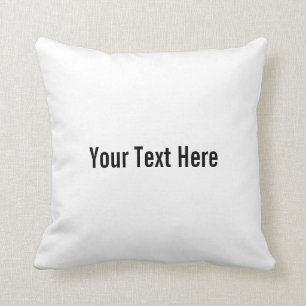Votre texte ici Coussin personnalisé