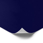 Votre texte ici Custom Navy Blue Horizontal Poster (Coin)