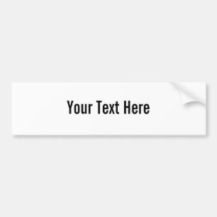 Votre texte ici Sticker pare-chocs personnalisé
