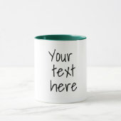 Votre texte ici, tasse personnalisable (Centre)