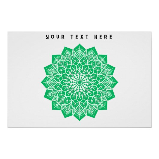 Votre texte ici Texte Image personnalisée Poster b (Devant)