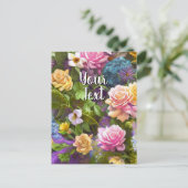 Votre texte Modèle de fleurs mixtes 9 fleurs (Debout devant)