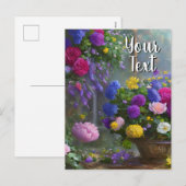 Votre texte Modèle de nature morte de fleurs mixte (Devant / Derrière)