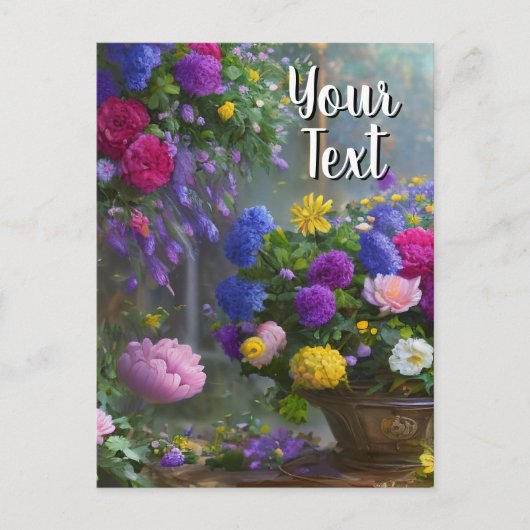 Votre texte Modèle de nature morte de fleurs mixte (Devant)