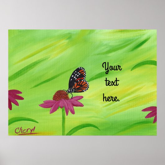 Votre texte, ou Pas de texte Monarque Posters papi (Devant)