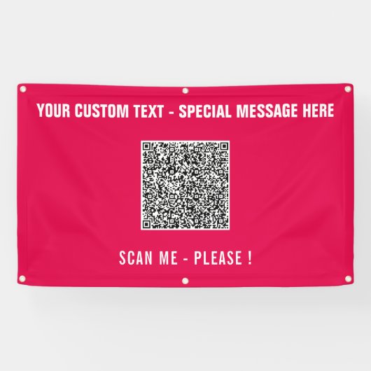 Votre texte personnalisé pour bannière de fête ave (Horizontal)